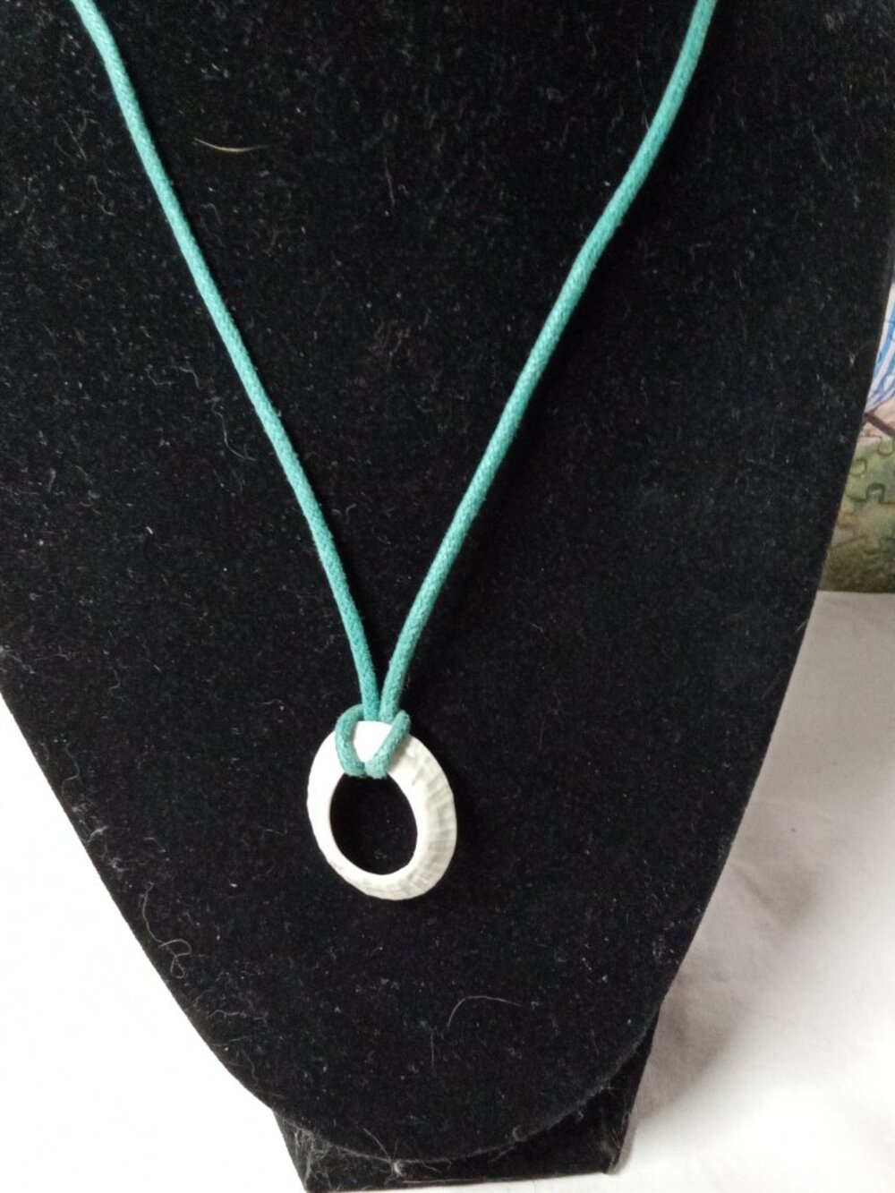 Vintage Shell Ring Necklace